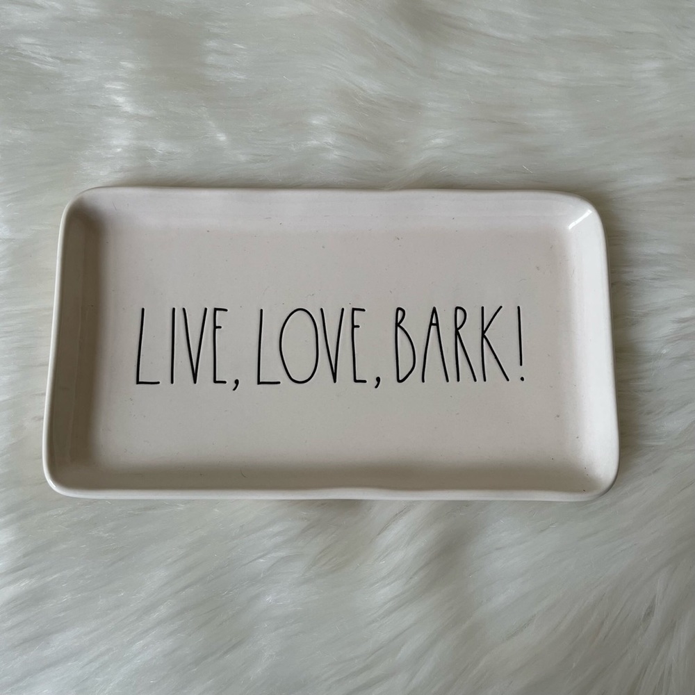Live, Love, Bark! Rae Dunn Serving Platter Dish